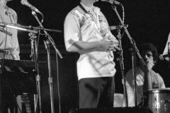 Cutumay Camones, grupo de miembros del FMLN, tocando en Chicago, Illinois, EEUU 1989