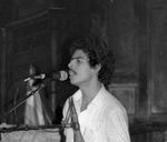 Cutumay Camones, grupo de miembros del FMLN, tocando en Chicago, Illinois, EEUU 1989