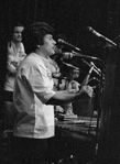 Cutumay Camones, grupo de miembros del FMLN, tocando en Chicago, Illinois, EEUU 1989