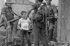 combatientes del erp en el norte de morazan en Perquin jul 90