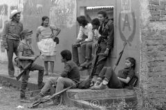 combatientes del erp en el norte de morazan en Perquin jul 90