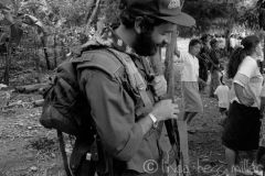 combatientes del erp en el norte de morazan en Perquin jul 90