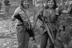 combatientes del erp en el norte de morazan en Perquin jul 90