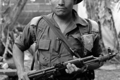 combatientes del erp en el norte de morazan en Perquin jul 90