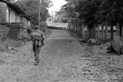 combatientes del erp en el norte de morazan en Perquin jul 90