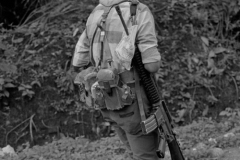 combatientes del erp en el norte de morazan en Perquin jul 90