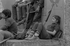 combatientes del erp en el norte de morazan en Perquin jul 90