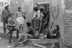 combatientes del erp en el norte de morazan en Perquin jul 90