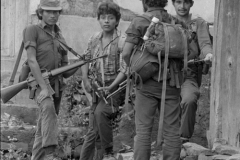 combatientes del erp en el norte de morazan en Perquin jul 90