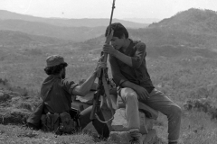 combatientes del erp en el norte de morazan en Perquin jul 90