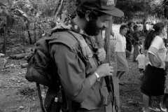 combatientes del erp en el norte de morazan en Perquin jul 90