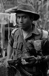 combatientes del erp en el norte de morazan en Perquin jul 90
